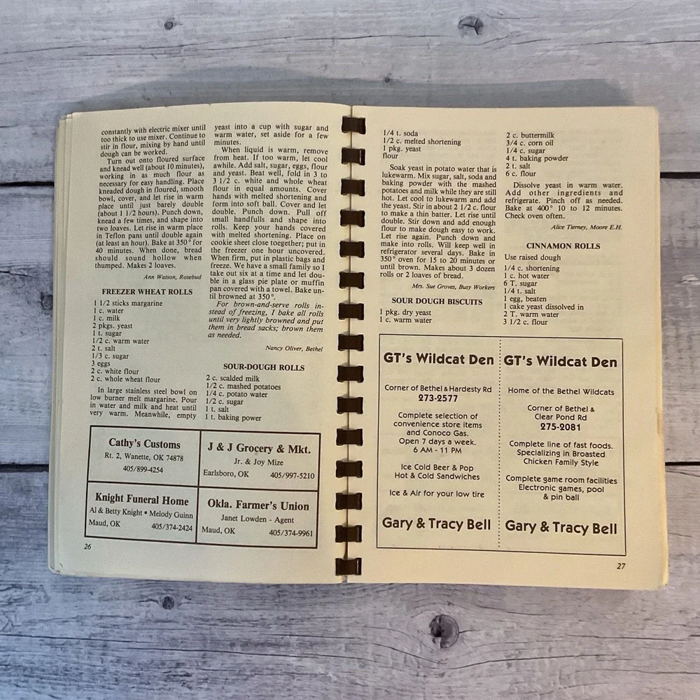Pottawatomie‎ County Cookbook Oklahoma Extension Homemakers Council 1982 Recipes